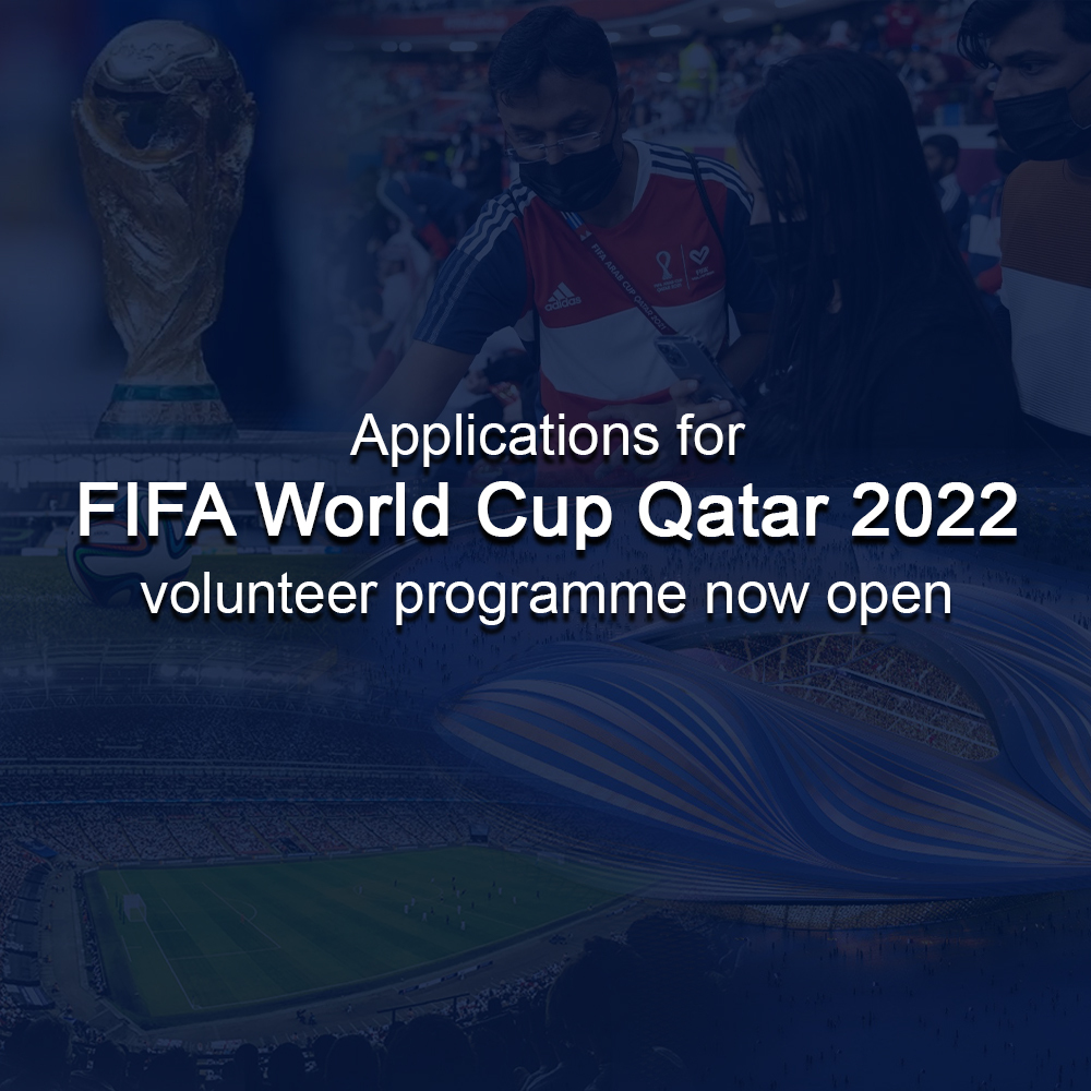 .: Lanka Academy: Applications For FIFA World Cup Qatar 2022 Volunteer ...